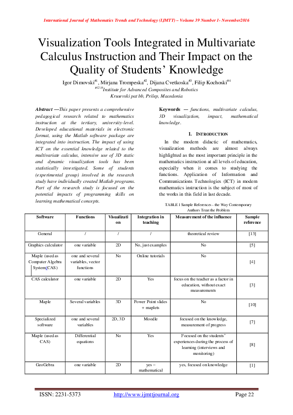 (PDF) Visualization Tools Integrated in Multivariate Calculus ...