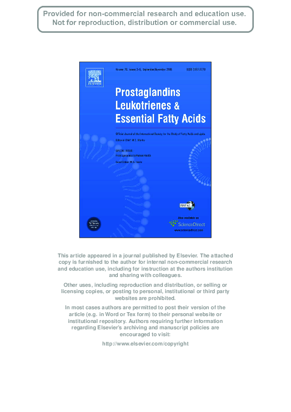(PDF) Basic mechanisms behind the effects of n3 fatty acids on
