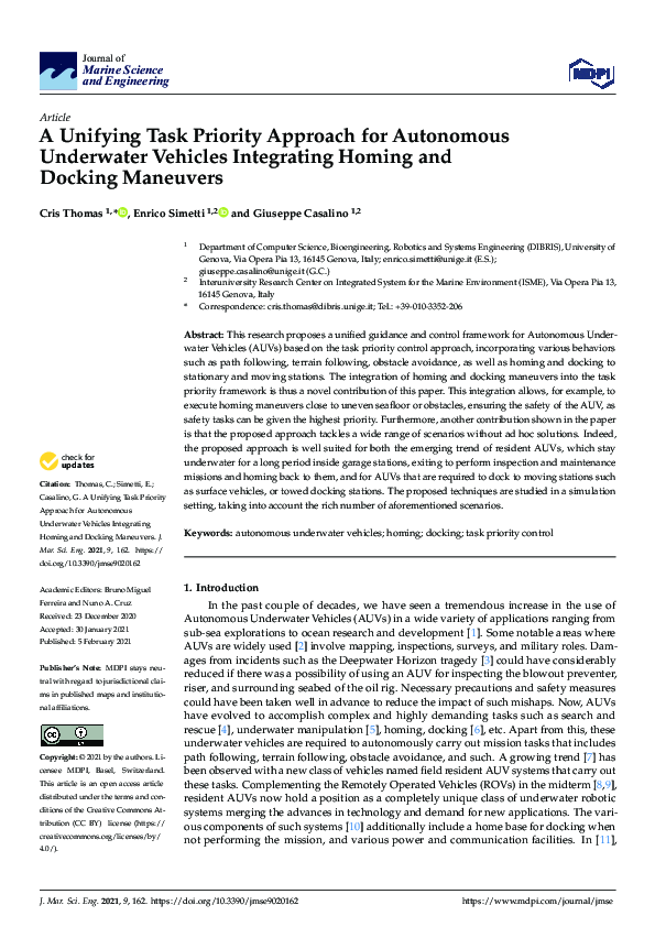 (PDF) A Unifying Task Priority Approach for Autonomous Underwater ...