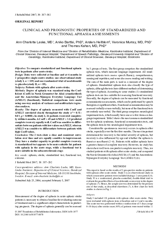 (PDF) Clinical and prognostic properties of standardized and functional ...
