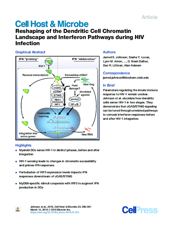 (PDF) Reshaping of the Dendritic Cell Chromatin Landscape and ...