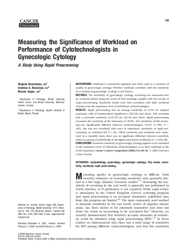 (PDF) Measuring the significance of workload on performance of ...