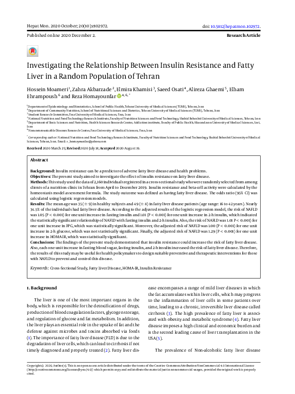 (PDF) Investigating the Relationship Between Insulin Resistance and ...