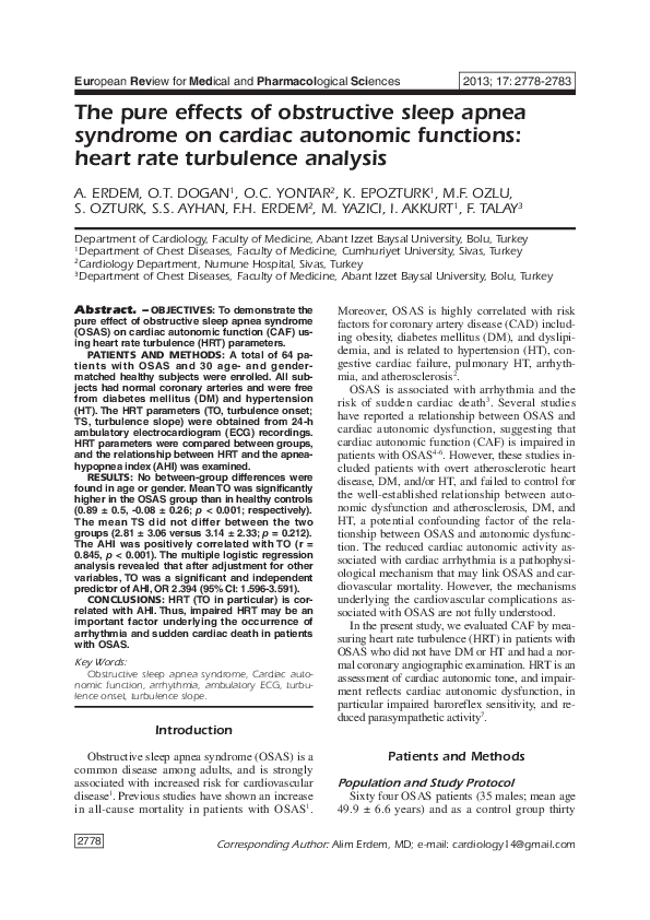 (PDF) The pure effects of obstructive sleep apnea syndrome on cardiac ...