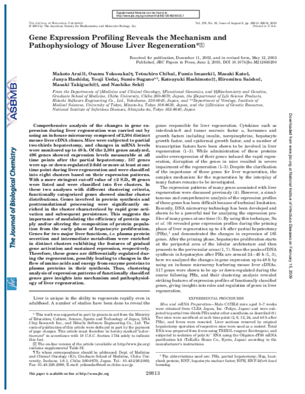 (PDF) Gene Expression Profiling Reveals the Mechanism and ...