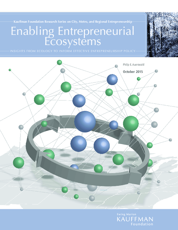 (PDF) Enabling Entrepreneurial Ecosystems