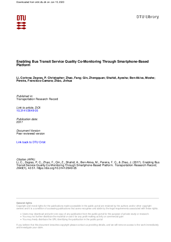 (PDF) Enabling Bus Transit Service Quality Co-Monitoring Through ...