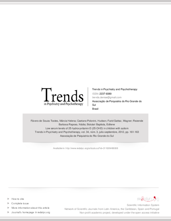 (PDF) Low serum levels of 25-hydroxyvitamin D (25-OHD) in children with ...
