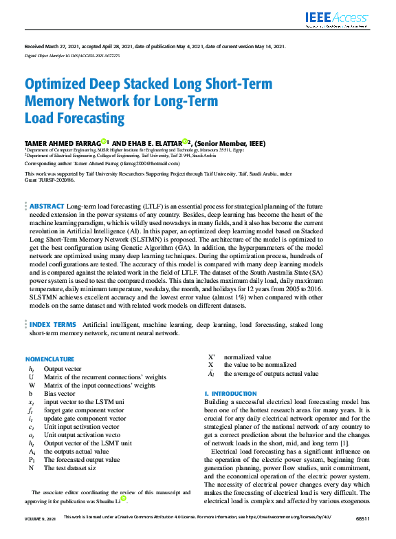 (PDF) Optimized Deep Stacked Long Short-Term Memory Network for Long ...