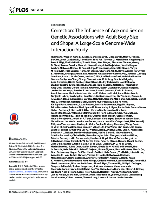 (PDF) Correction: The Influence of Age and Sex on Genetic Associations ...