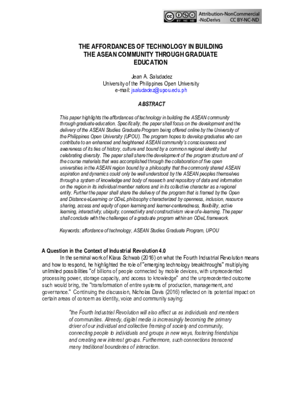 Asean reflection paper image