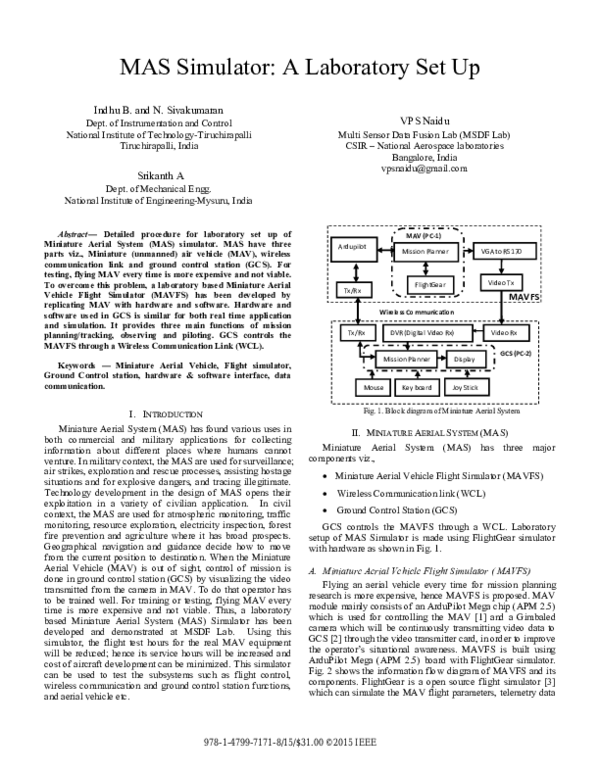 (PDF) MAS simulator: A laboratory set up