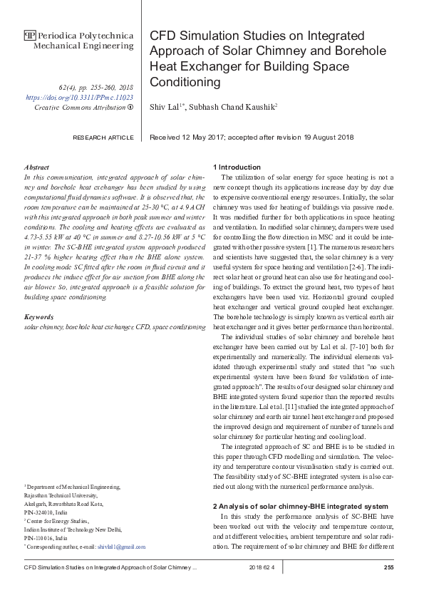 (PDF) CFD Simulation Studies on Integrated Approach of Solar Chimney ...
