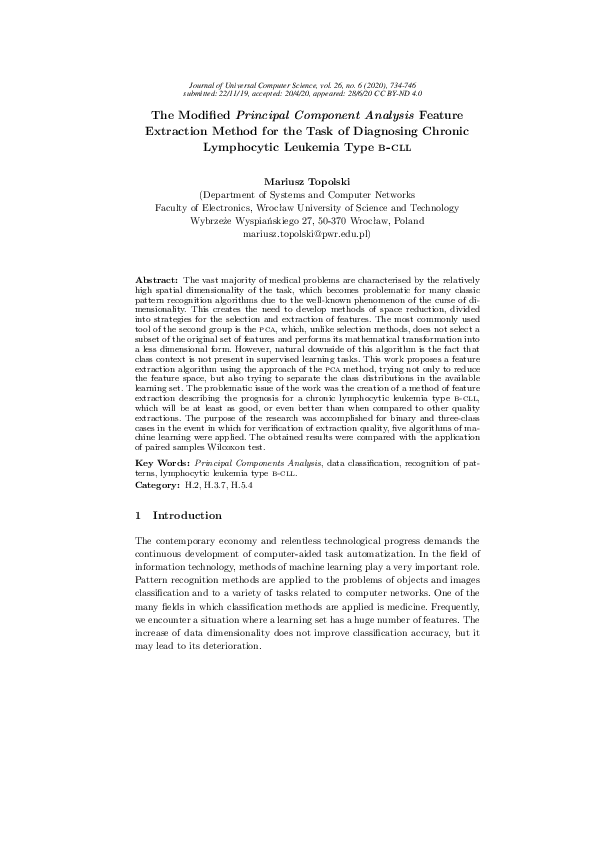 (PDF) The Modified Principal Component Analysis Feature Extraction ...