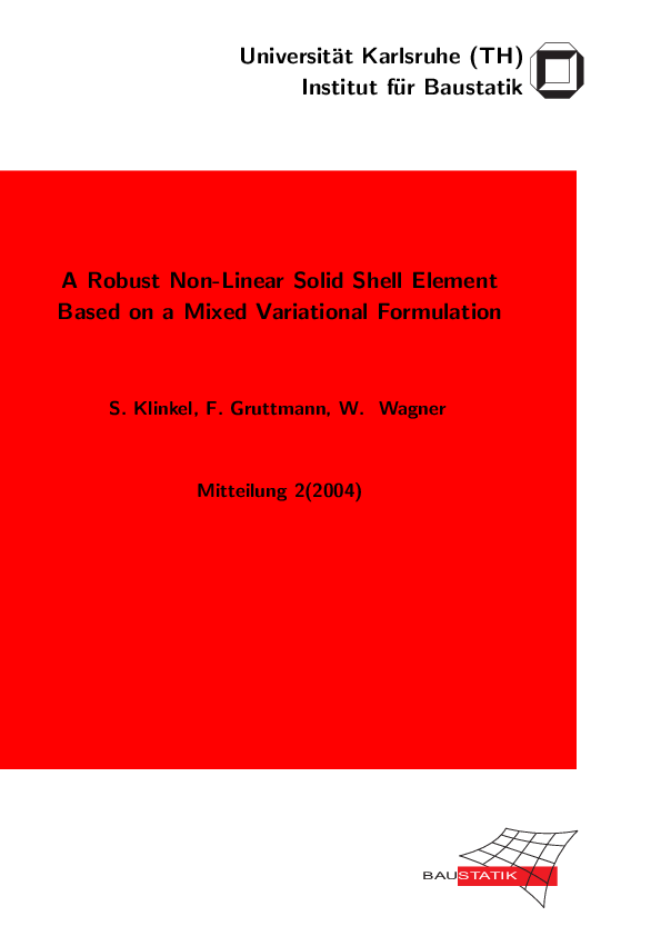 (PDF) A robust non-linear solid shell element based on a mixed ...