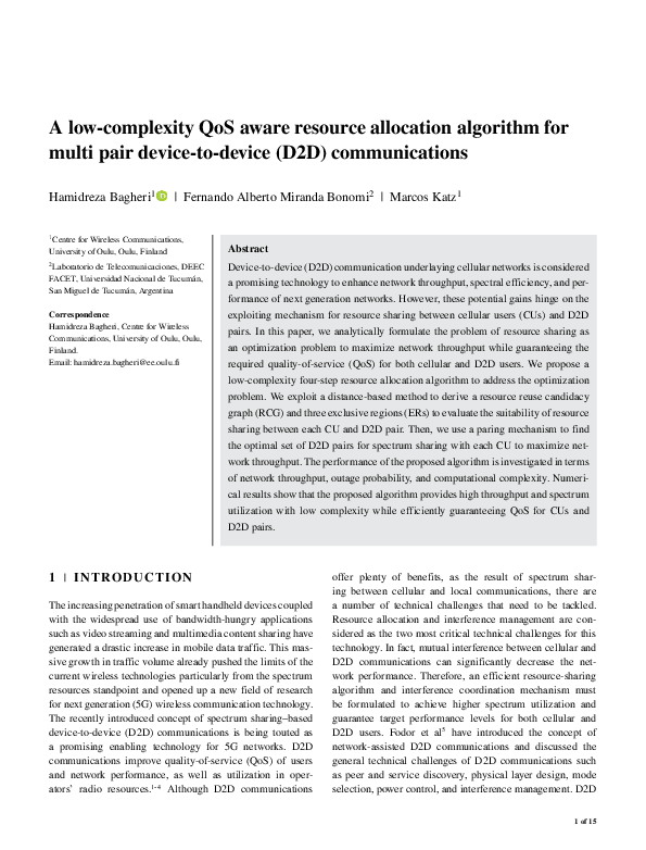 (PDF) A low-complexity QoS aware resource allocation algorithm for ...
