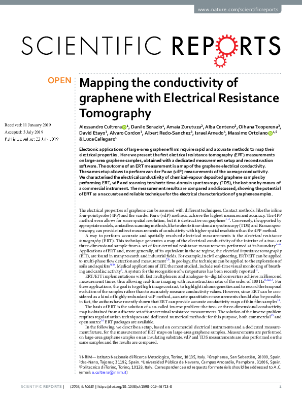(PDF) Mapping the conductivity of graphene with Electrical Resistance ...