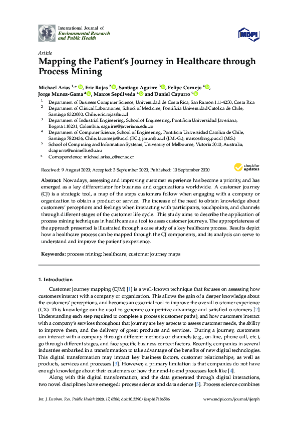 (PDF) Mapping the Patient’s Journey in Healthcare through Process Mining