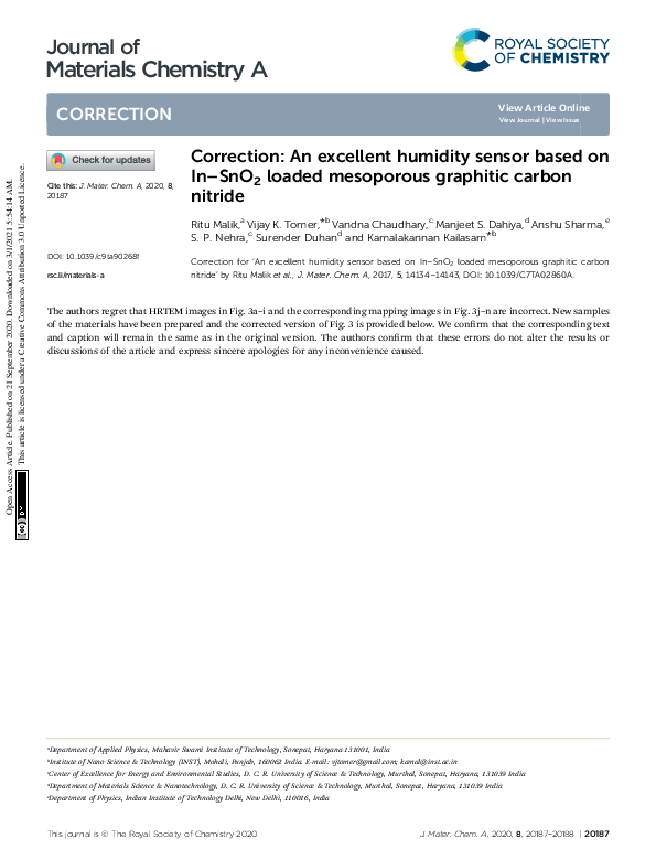 (PDF) Correction: An excellent humidity sensor based on In–SnO2 loaded ...
