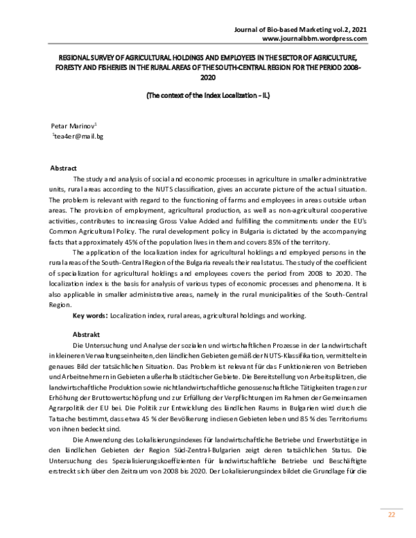 (PDF) Journal of Bio-based Marketing