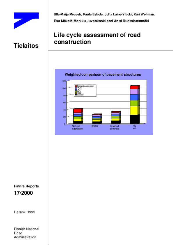 (PDF) Life cycle assessment of road construction