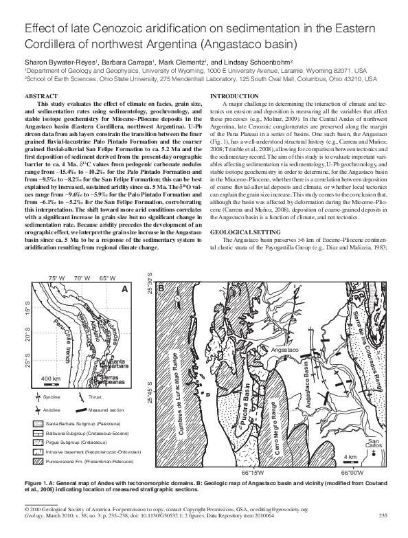 (PDF) Cenozoic record of paleotopography and paleoenvironment in the ...