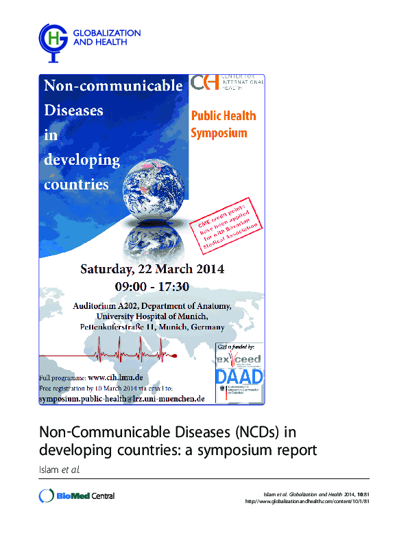 (PDF) NCD in developing countries