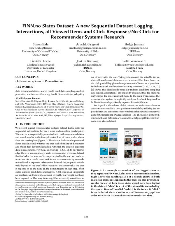 A new Sequential Dataset Logging Interactions, all Viewed Items ...