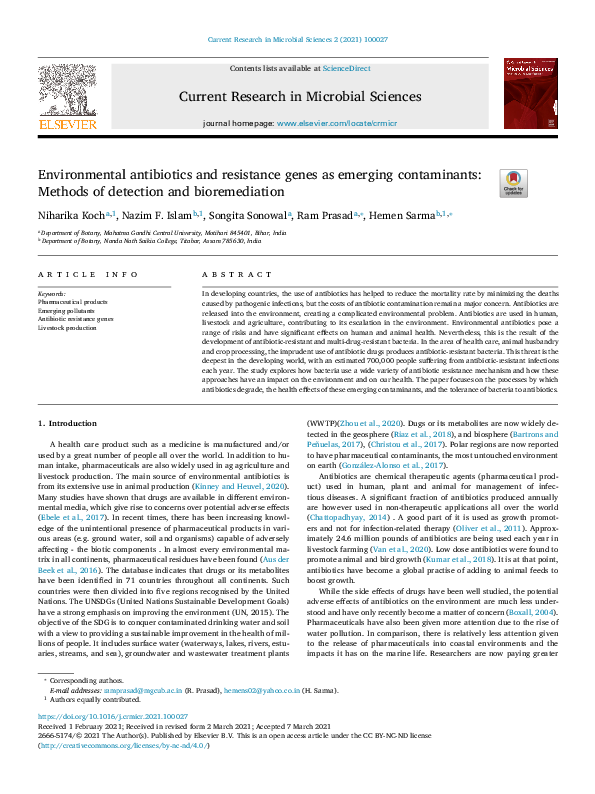 (PDF) Current Research in Microbial Sciences