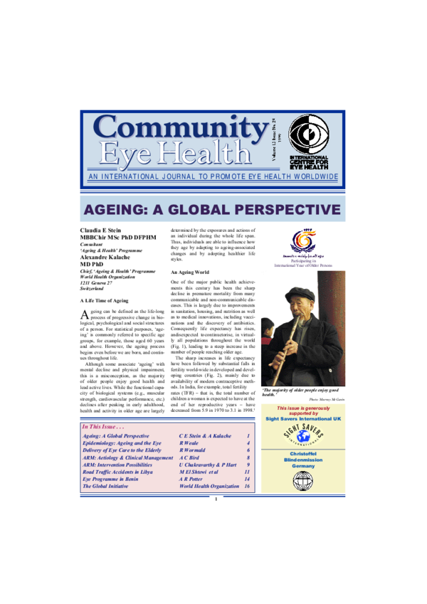 (PDF) Ageing: A global perspective