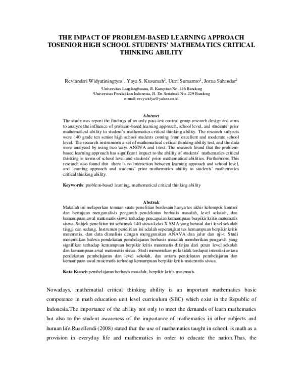 Critical thinking skills math worksheets picture