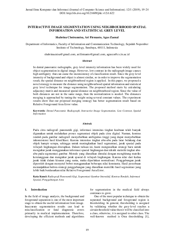 (PDF) Interactive Image Segmentation using Neighborhood Spatial ...