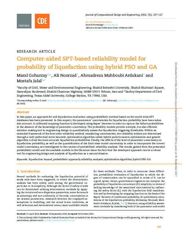(PDF) Computer-aided SPT-based reliability model for probability of ...