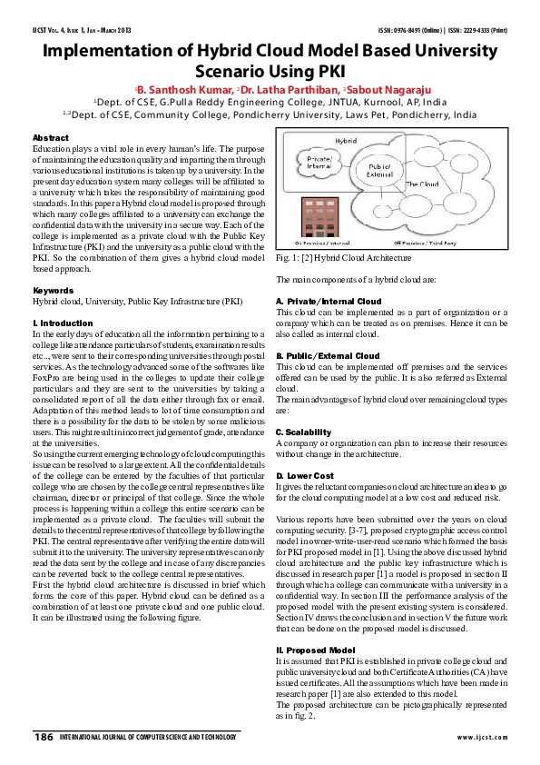 (PDF) Implementation of Hybrid Cloud Model Based University Scenario ...