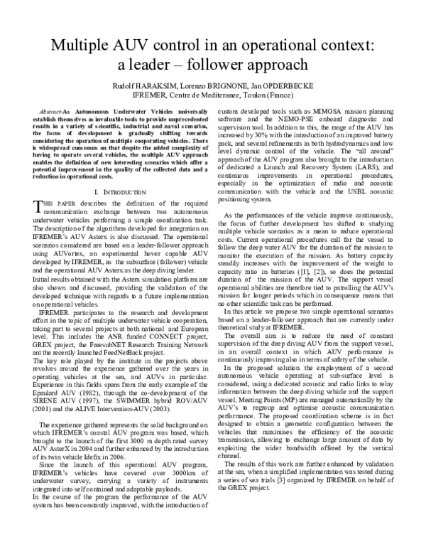 (PDF) Multiple AUV control in an operational context: a leader ...