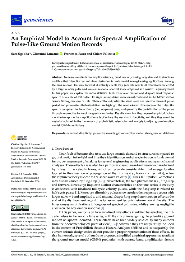 (PDF) An Empirical Model to Account for Spectral Amplification of Pulse ...