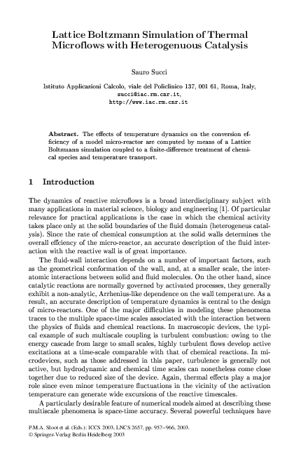 (PDF) Lattice Boltzmann Simulation of Thermal Microflows with ...