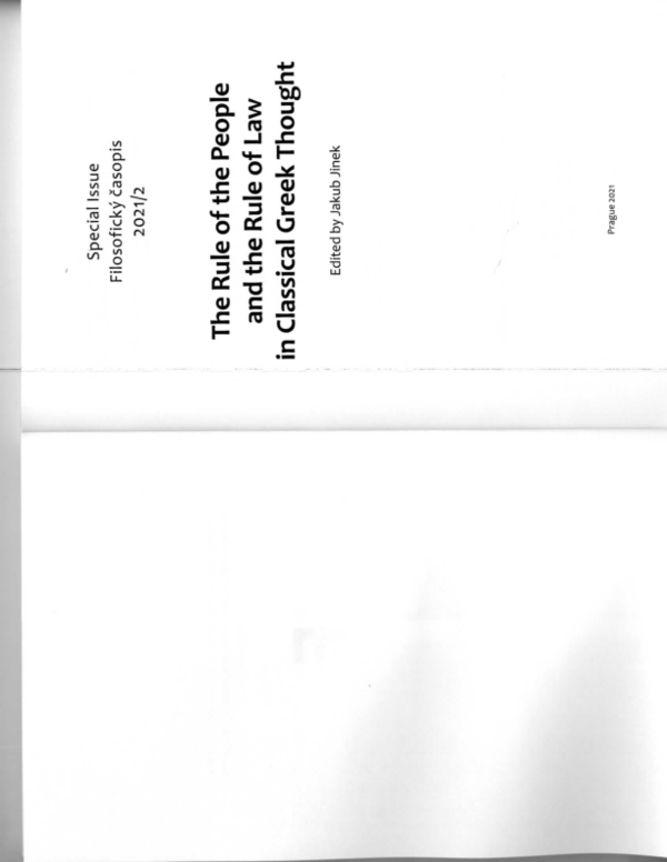 (PDF) Harris Rule of Law in Athenian Democracy and Plato's Laws