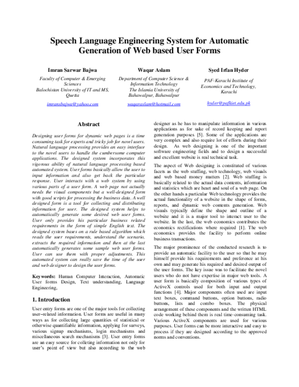 (PDF) Speech Language Engineering System for Automatic Generation of ...