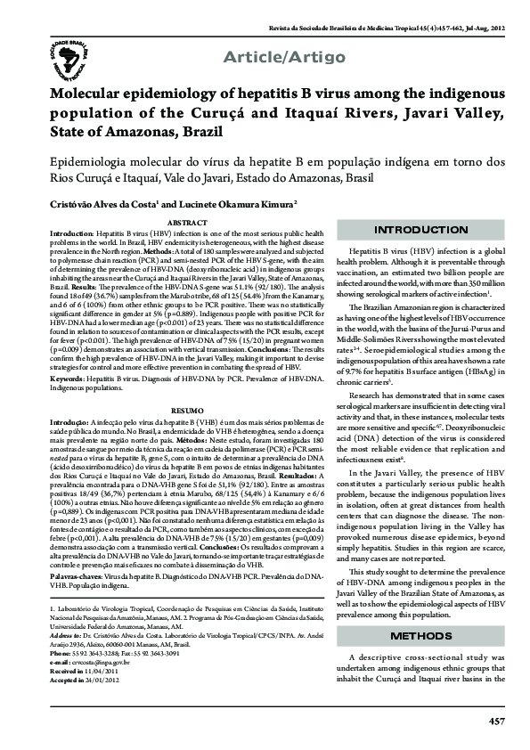 (PDF) Molecular epidemiology of hepatitis B virus among pregnant women ...