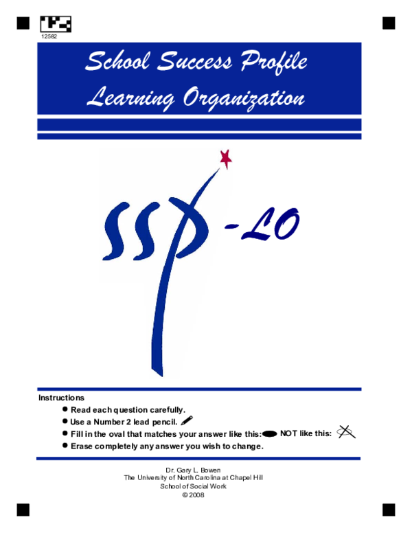 (PDF) The School Success Profile Online