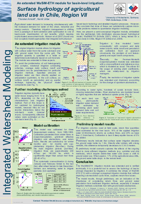 (PDF) An extended WaSiM-ETH module for basin-level irrigation: Surface ...