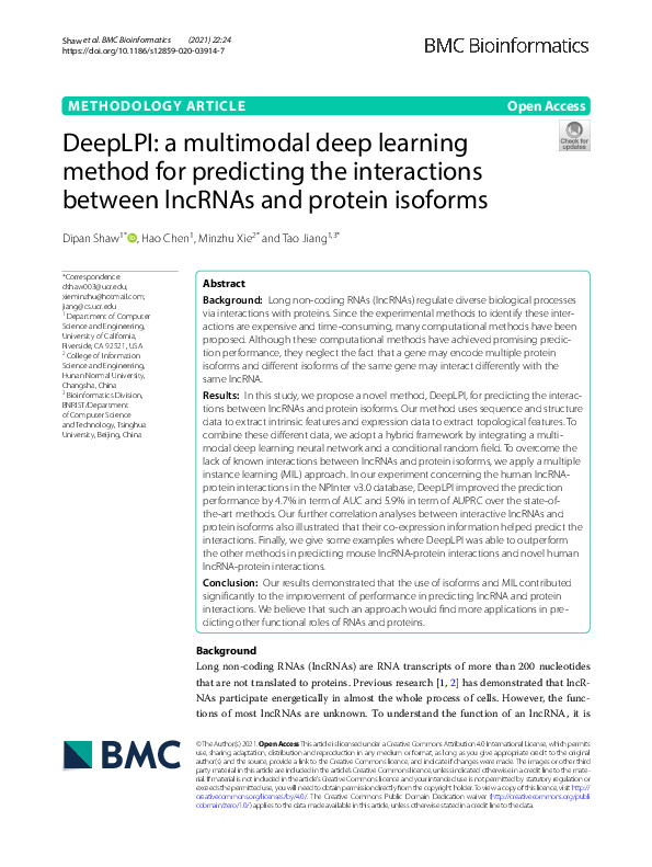(PDF) DeepLPI: a multimodal deep learning method for predicting the ...