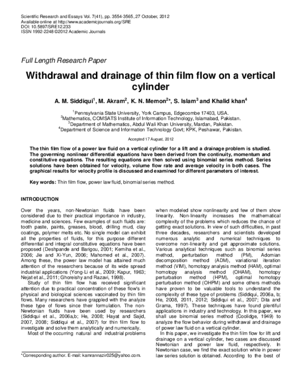 Research paper on drainage system pdf picture