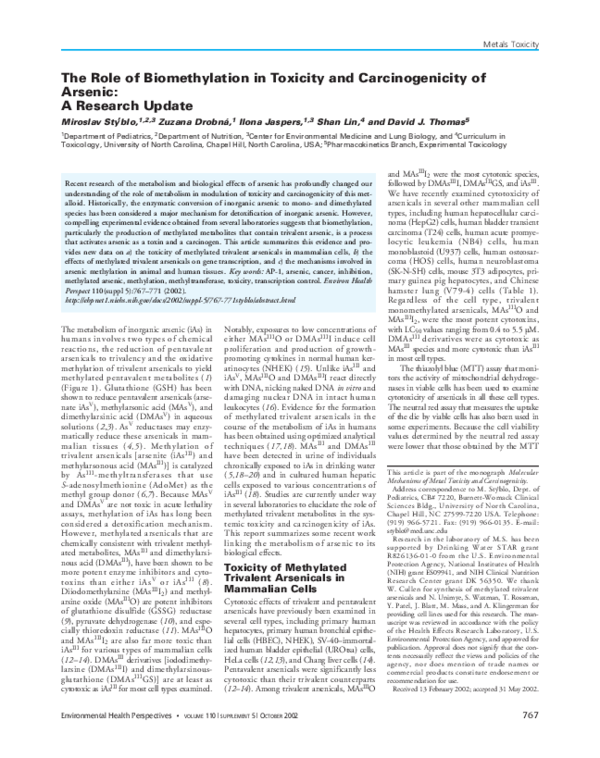 Arsenic research paper image