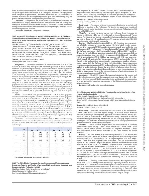 (PDF) 2018. The Global Point Prevalence Survey of Antimicrobial ...