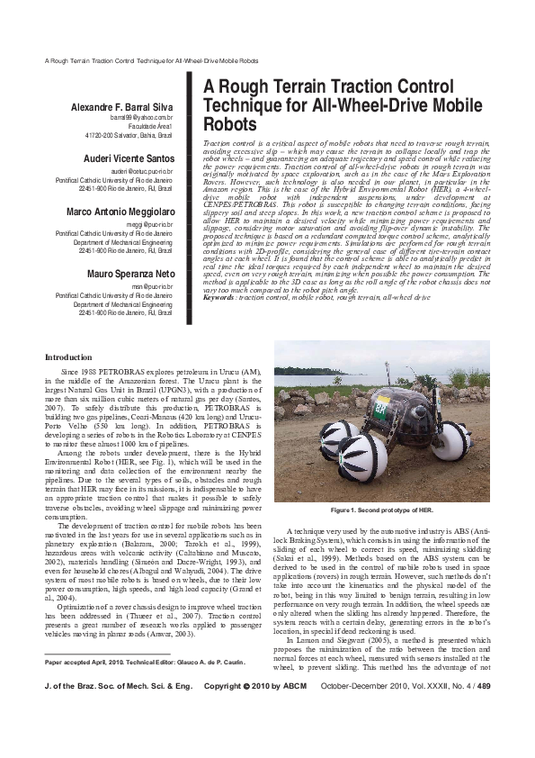 (PDF) A rough terrain traction control technique for all-wheel-drive ...