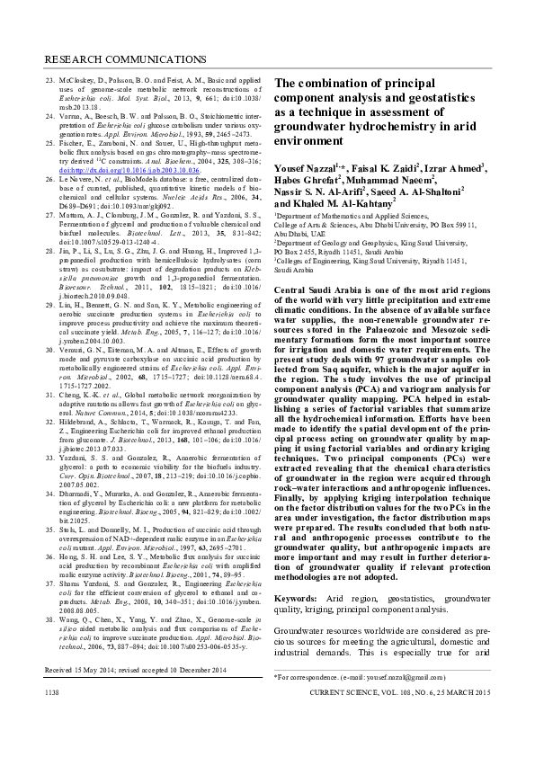 (PDF) Combination of Principal Component Analysis and Bayesian Network ...