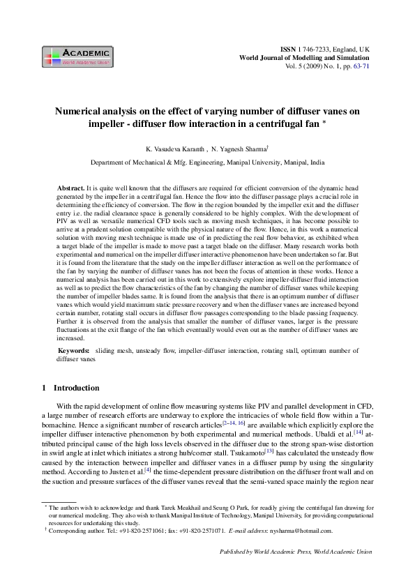 (PDF) Numerical analysis on the effect of varying number of diffuser ...