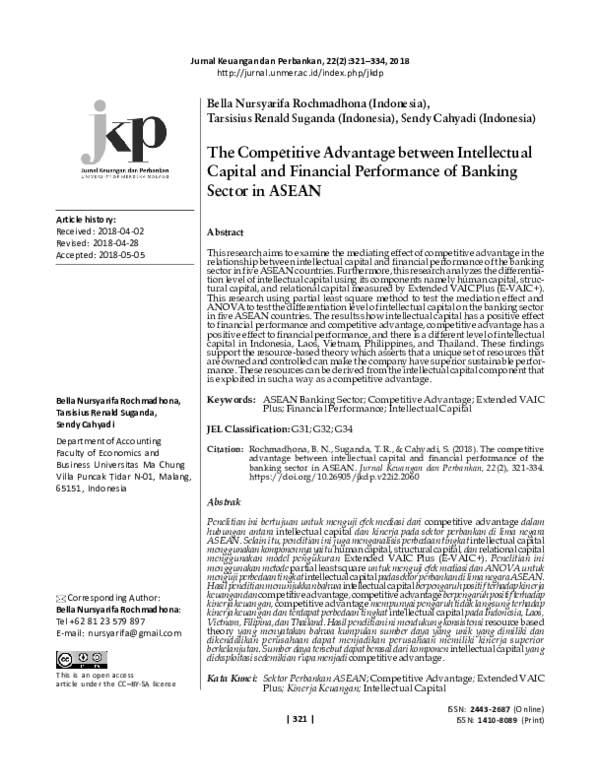 (PDF) The Competitive Advantage between Intellectual Capital and ...